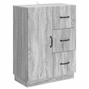 Strani šal Siva Sonoma 66 x 34,5 x 87 cm Inženirski les