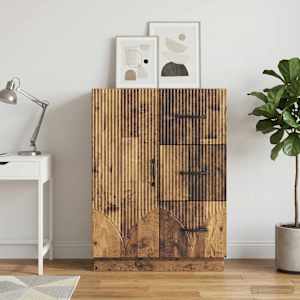 Servírovací skříň se zásuvkou Staré dřevo 66 x 34,5 x 87 cm - obrázek 4