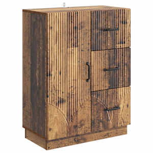 Servírovací skříň se zásuvkou Staré dřevo 66 x 34,5 x 87 cm - obrázek 2