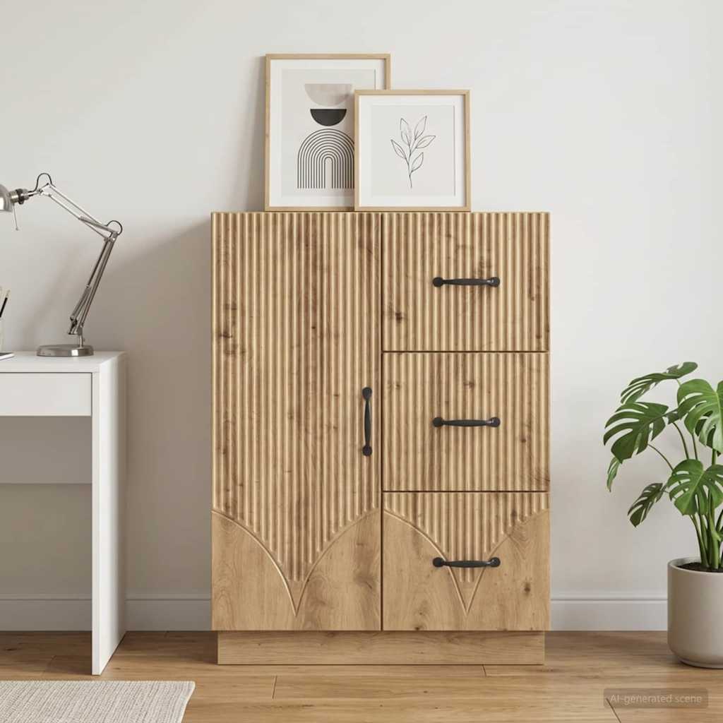Kõide sahtliga Artisan tamm 66 x 34,5 x 87 cm Tehispuit