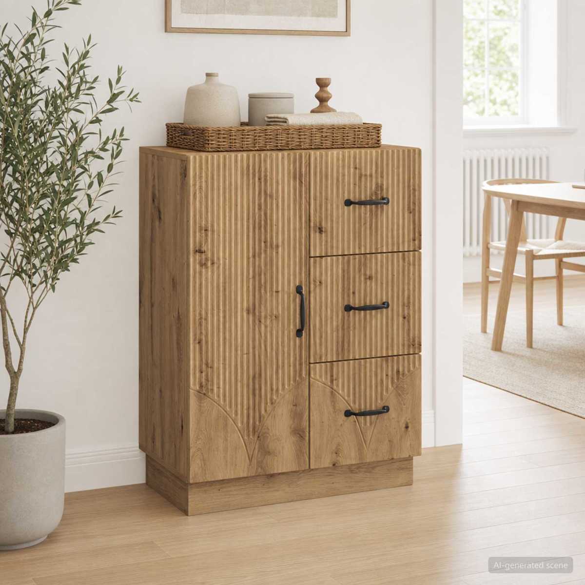 Sideboard 66 x 34,5 x 87 cm Konstrueret træ - Billede 4