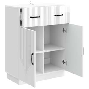 Servírovací skříň Bílá s vysokým leskem 66 x 34,5 x 87 cm - obrázek 5