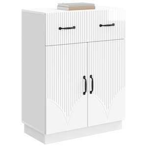 Servírovací skříň Bílá s vysokým leskem 66 x 34,5 x 87 cm - obrázek 3