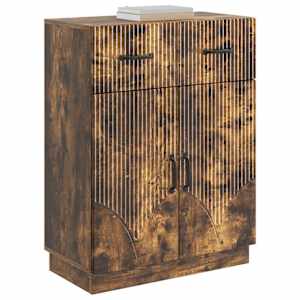 Servírovací skříň se zásuvkou Kouřový dub 66 x 34,5 x 87 cm - obrázek 3