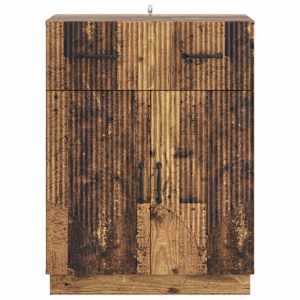 Servírovací skříň se zásuvkou Staré dřevo 66 x 34,5 x 87 cm - obrázek 6