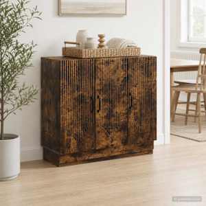 Servírovací skříň Kouřový dub 89 x 34,5 x 77 cm - obrázek 1