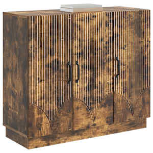 Servírovací skříň Kouřový dub 89 x 34,5 x 77 cm - obrázek 3