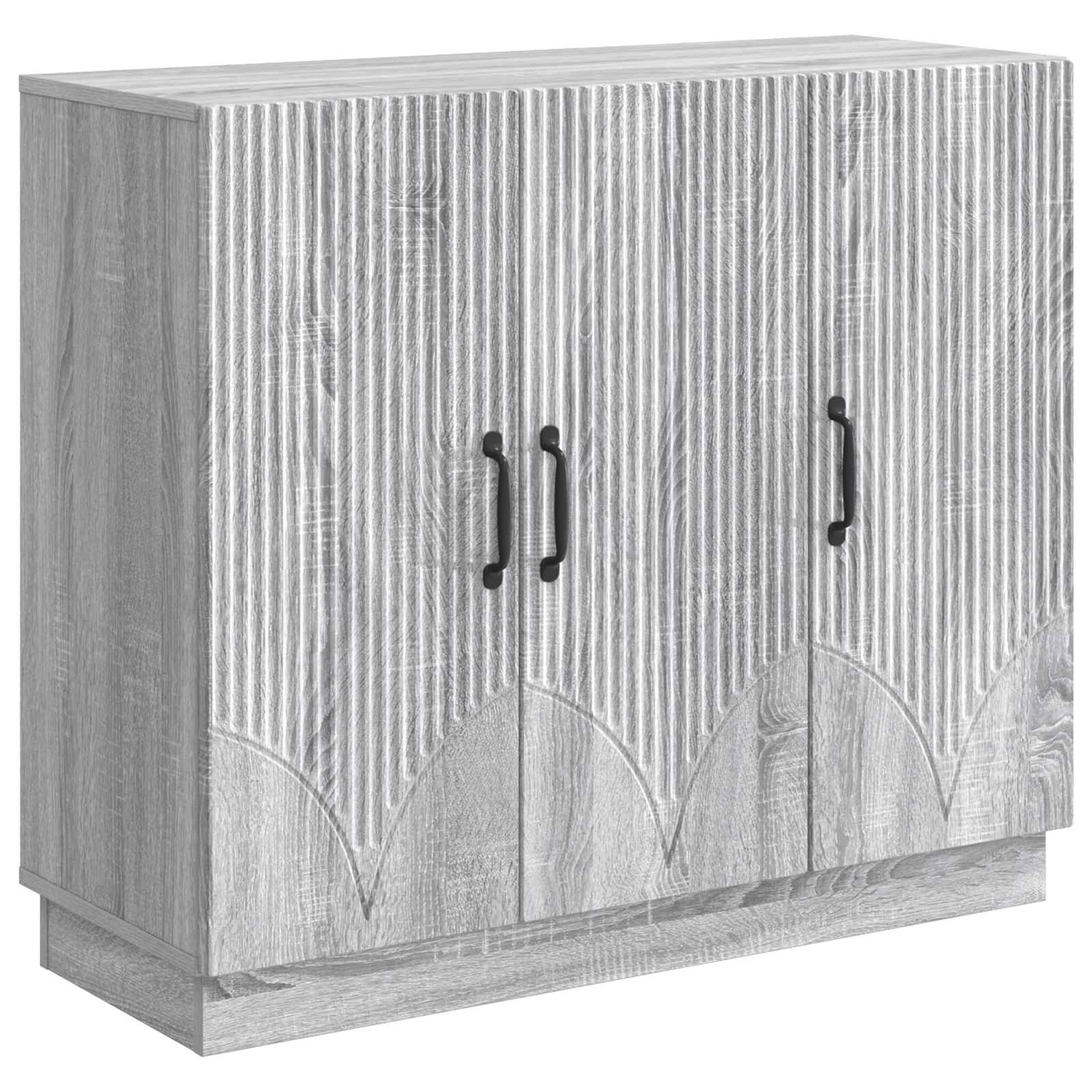 vidaXL Bufet Sonoma gri 89 x 34,5 x 77 cm Lemn prelucrat