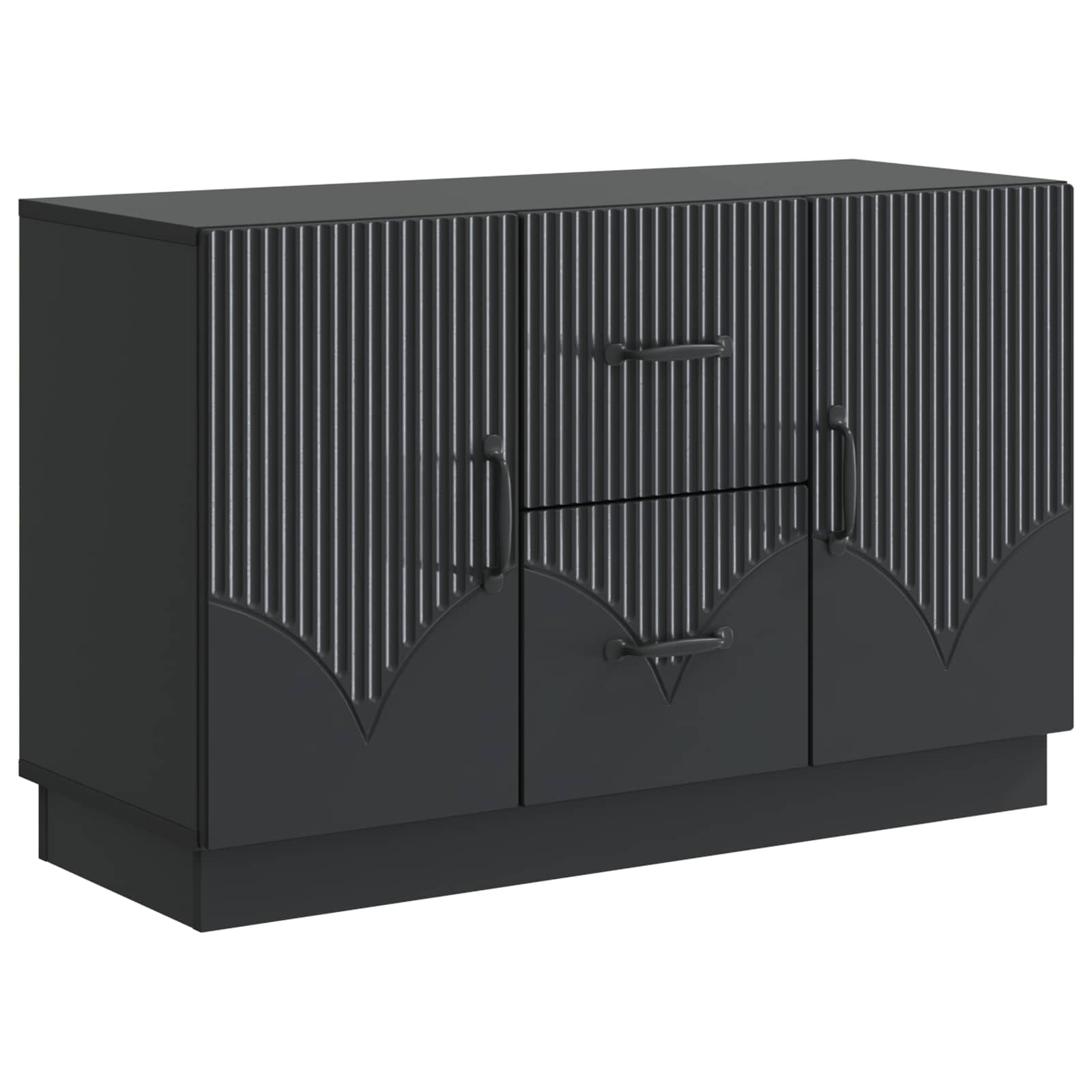 vidaXL Bufet cu sertar Negru 89 x 34,5 x 57 cm Lemn prelucrat