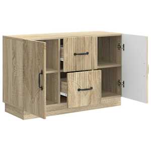 Servírovací skříň Dub sonoma 89 x 34,5 x 57 cm Kompozitní dřevo - obrázek 3