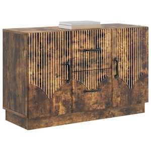 Servírovací skříň se zásuvkou Kouřový dub 89 x 34,5 x 57 cm - obrázek 2