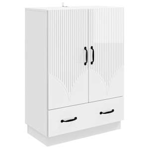 Servírovací skříň Bílá s vysokým leskem 66 x 34,5 x 92 cm - obrázek 1