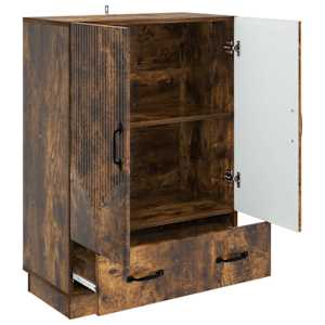 Servírovací skříň se zásuvkou Kouřový dub 66 x 34,5 x 92 cm - obrázek 4