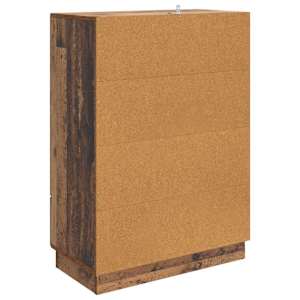 Servírovací skříň se zásuvkou Staré dřevo 66 x 34,5 x 92 cm - obrázek 7