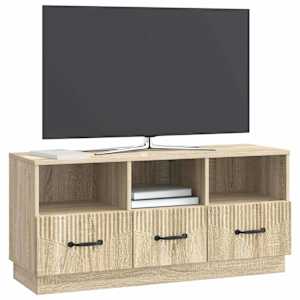 Televizní skříň Dub sonoma 102 x 34,5 x 47 cm Kompozitní dřevo - obrázek 3