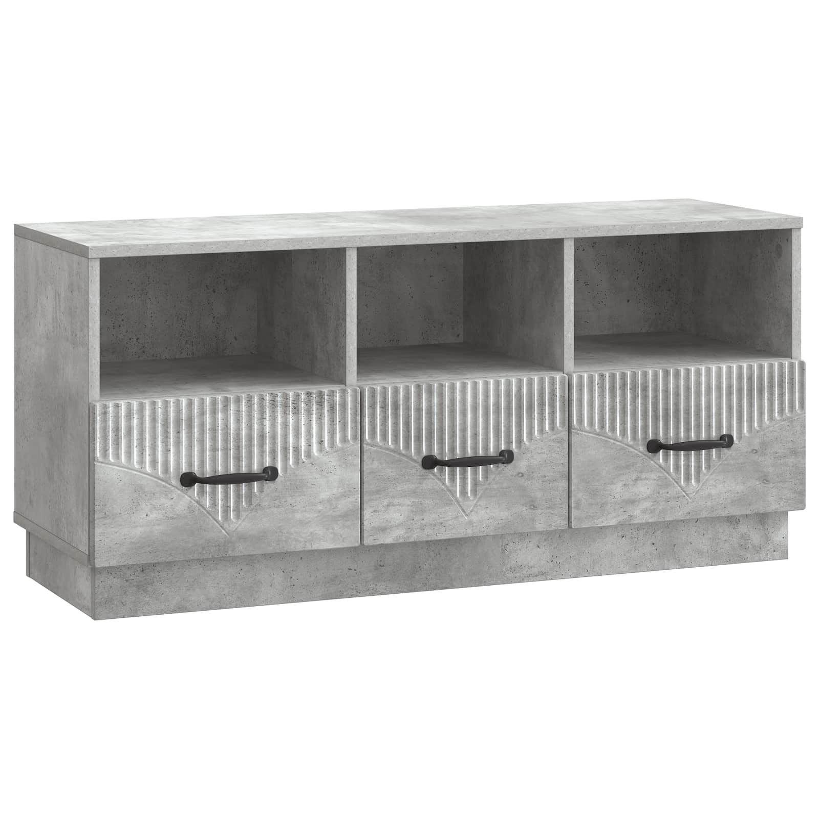 vidaXL Cabinet TV Gri Beton 102 x 34,5 x 47 cm Lemn prelucrat