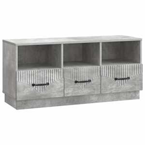 TV omarica Betonsko siva 102 x 34,5 x 47 cm Inženirski les