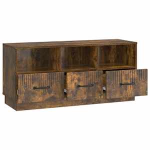 Televizní skříň Kouřový dub 102 x 34,5 x 47 cm Kompozitní dřevo - obrázek 3