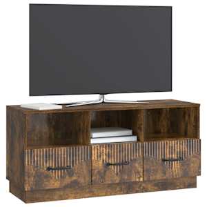 Televizní skříň Kouřový dub 102 x 34,5 x 47 cm Kompozitní dřevo - obrázek 2