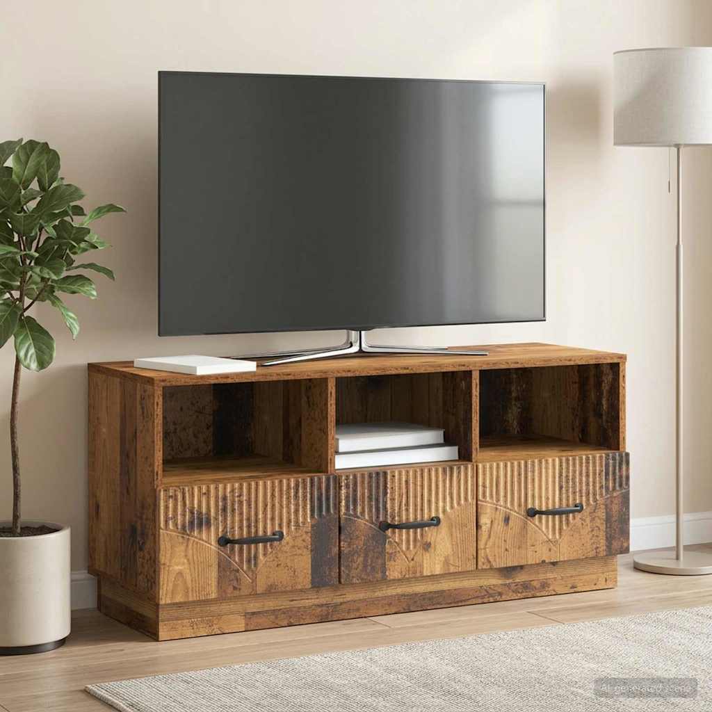 vidaXL Cabinet TV Lemn vechi 102 x 34,5 x 47 cm Lemn prelucrat