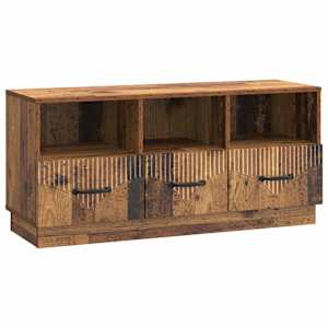 Televizní skříň Staré dřevo 102 x 34,5 x 47 cm Kompozitní dřevo - obrázek 1