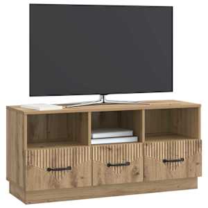 Televizní skříň Dub artisan 102 x 34,5 x 47 cm Kompozitní dřevo - obrázek 2