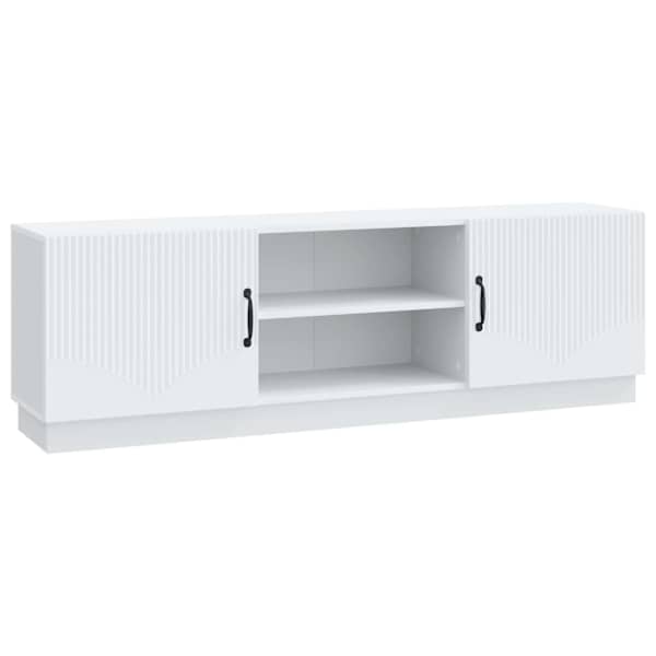 vidaXL Telerikapp Valge 150 x 31 x 47 cm Tehispuit