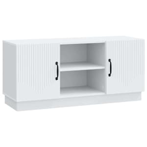 TV omarica Bela 102 x 34,5 x 47 cm Inženirski les