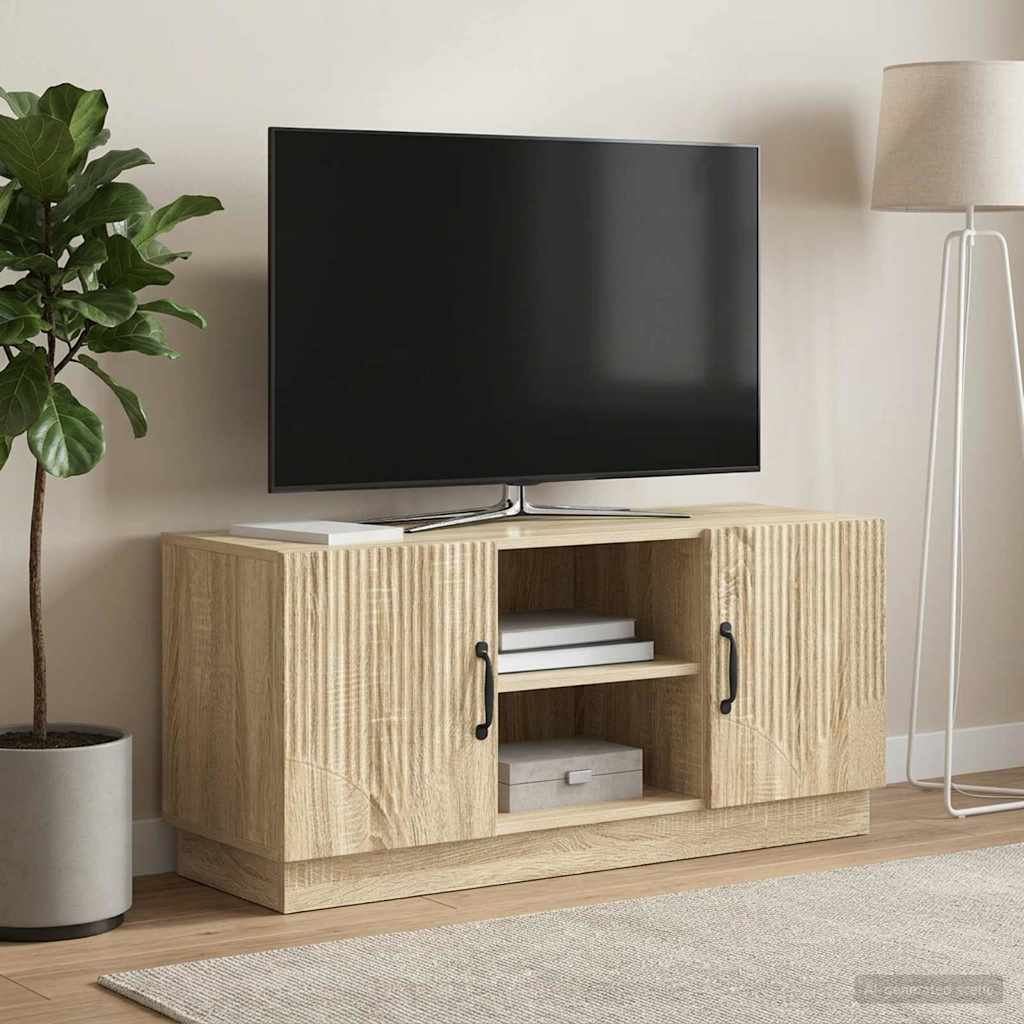 vidaXL Cabinet TV Stejar Sonoma 102 x 34,5 x 47 cm Lemn prelucrat