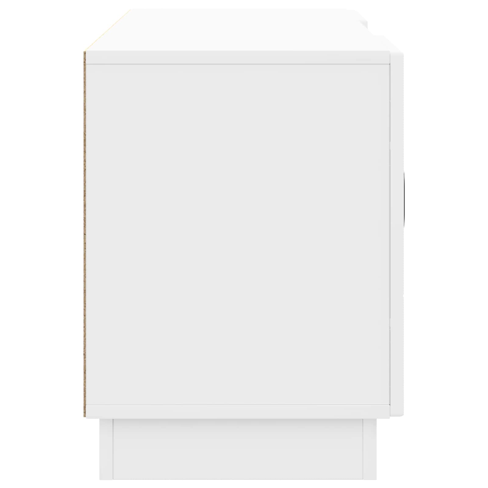 TV-kaappi Korkeakiiltoinen valkoinen 102 x 34,5 x 47 cm - Image 5