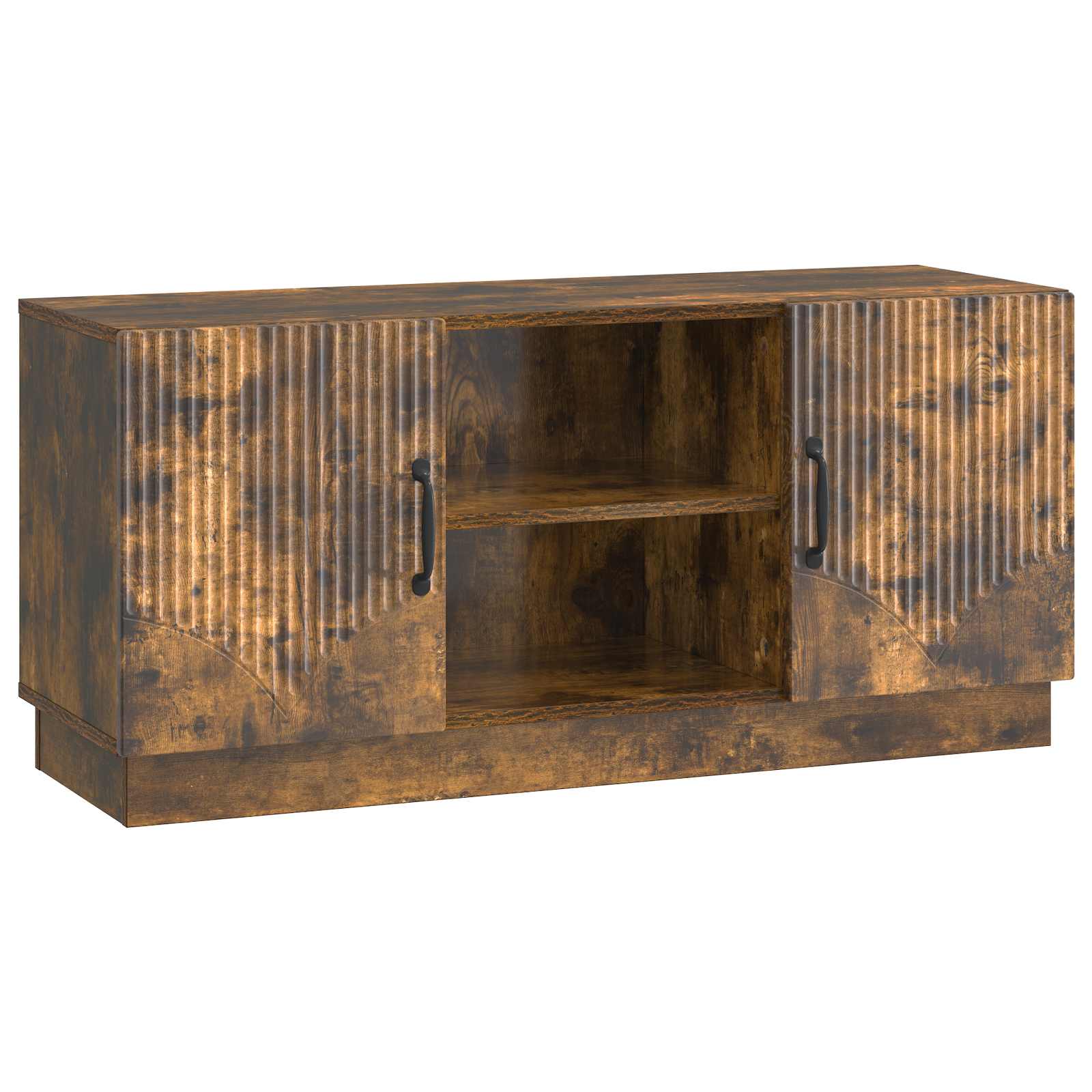 vidaXL Cabinet TV Stejar fumuriu 102 x 34,5 x 47 cm Lemn prelucrat