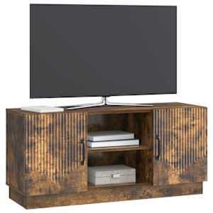 Televizní skříň Kouřový dub 102 x 34,5 x 47 cm Kompozitní dřevo - obrázek 3
