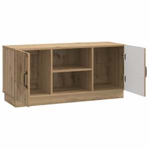 Televizní skříň 102 x 34,5 x 47 cm Dub artisan Kompozitní dřevo - obrázek 5