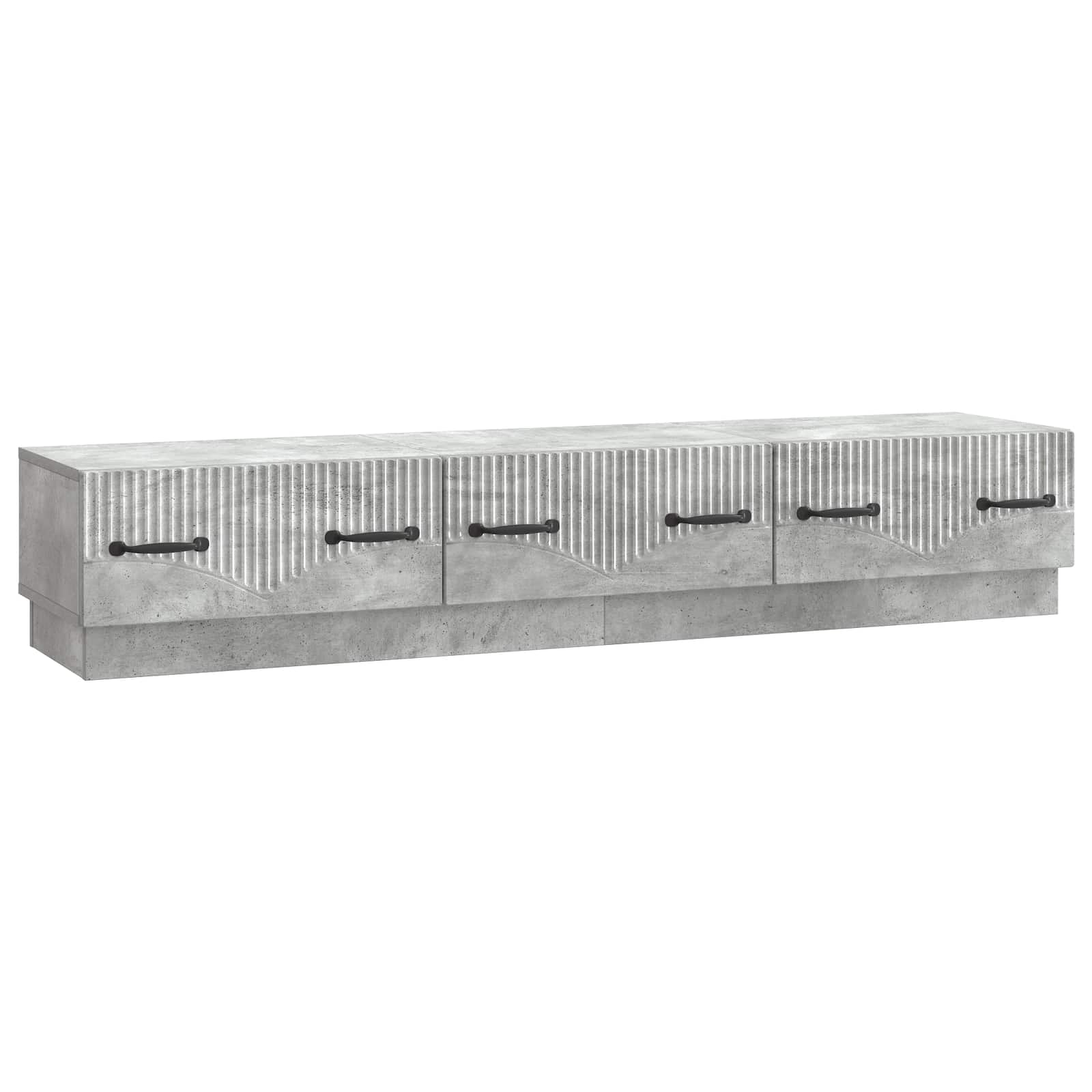 vidaXL Cabinet TV Gri Beton 147 x 34,5 x 27 cm Lemn prelucrat