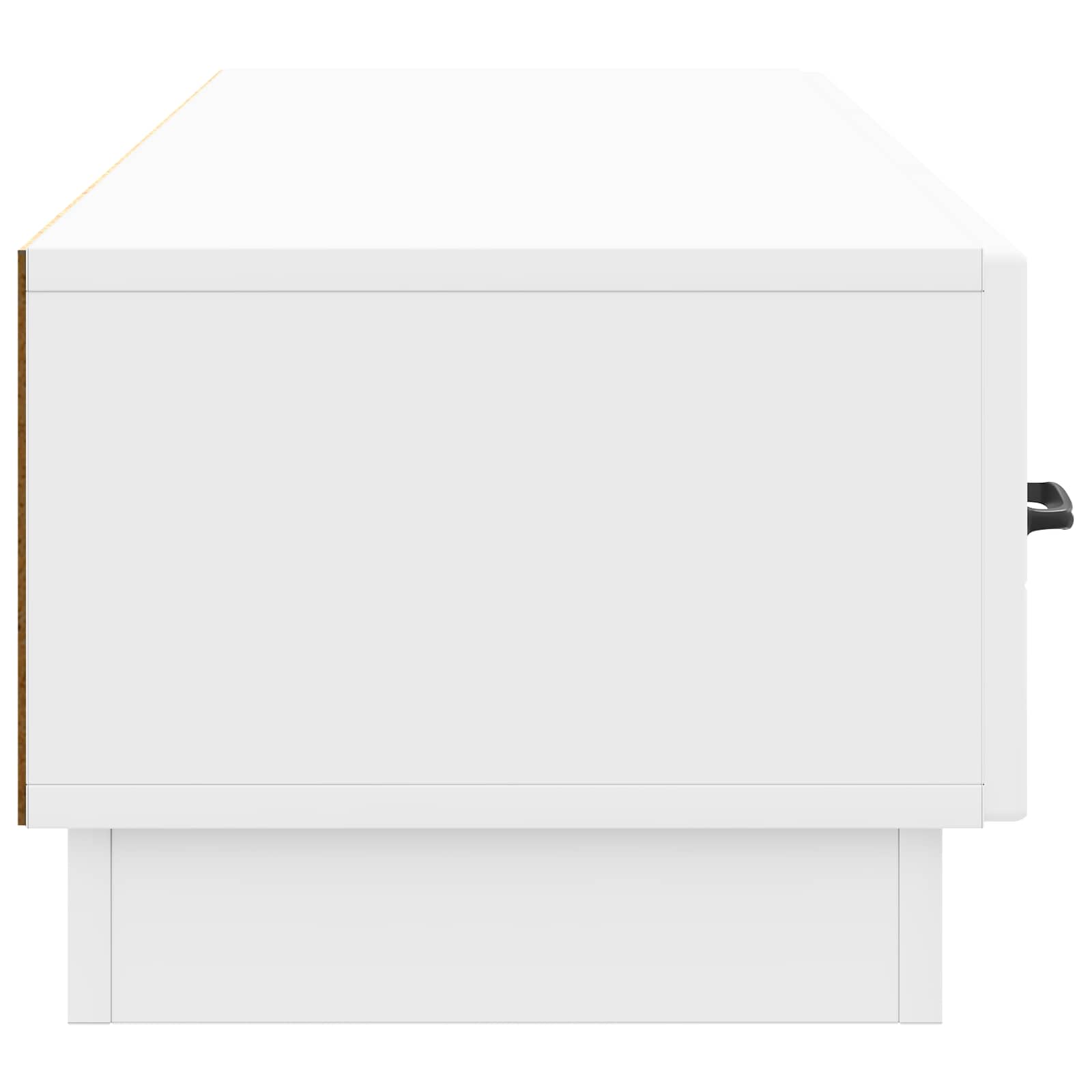 TV-kaappi Korkeakiiltoinen valkoinen 147 x 34,5 x 27 cm - Image 5