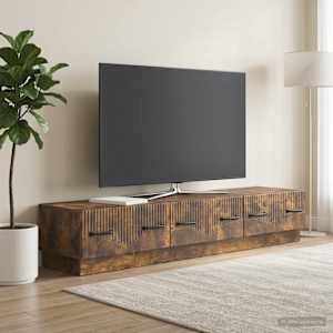 TV omarica Dimljen hrast 147 x 34,5 x 27 cm Inženirski les