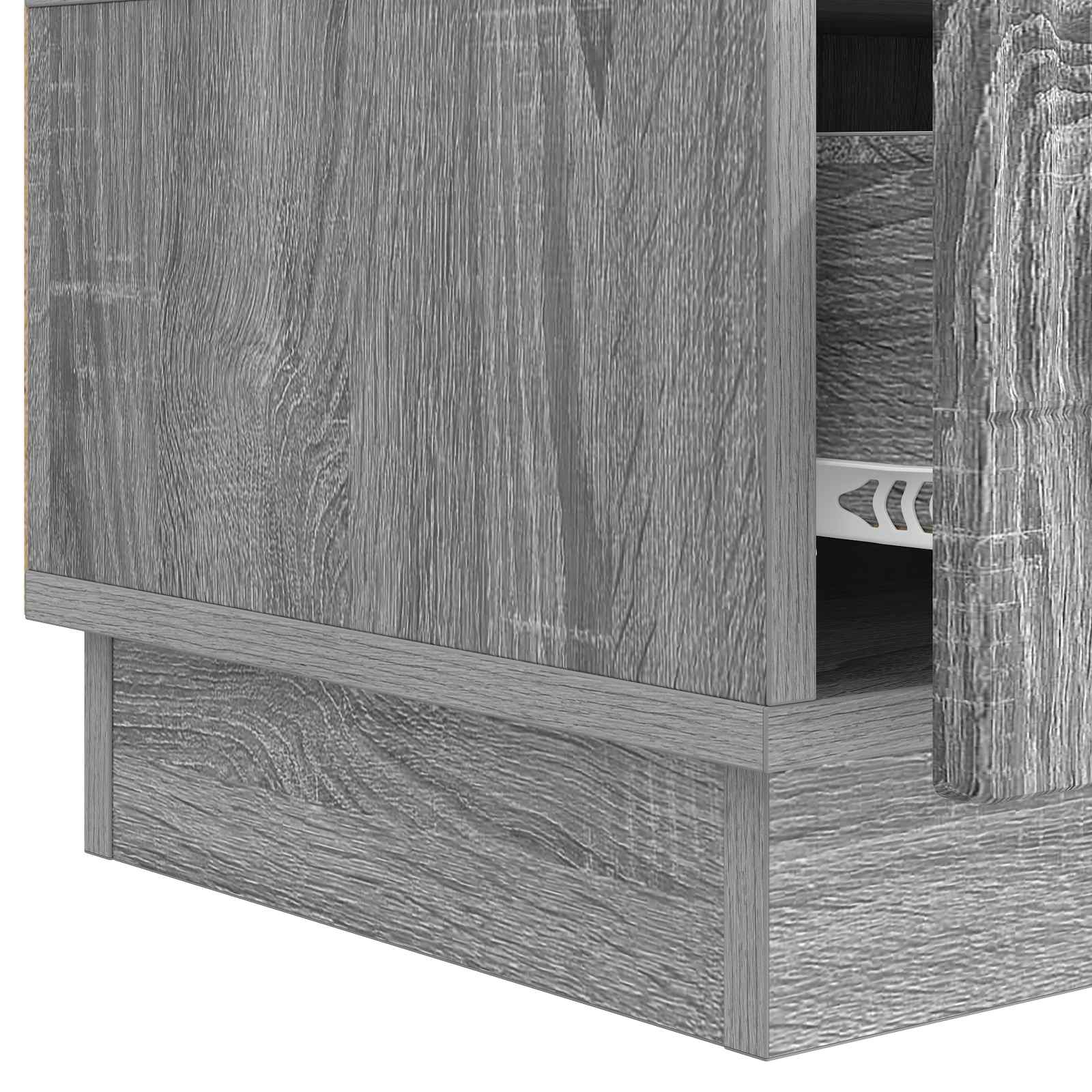 TV-kaappi Harmaa sonoma 147 x 34,5 x 27 cm Tekninen puu - Image 7