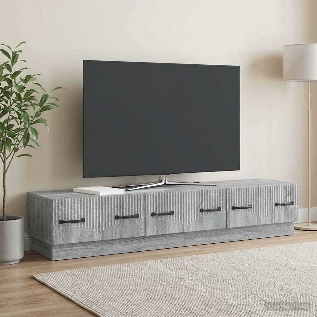 TV omarica Siva Sonoma 147 x 34,5 x 27 cm Inženirski les
