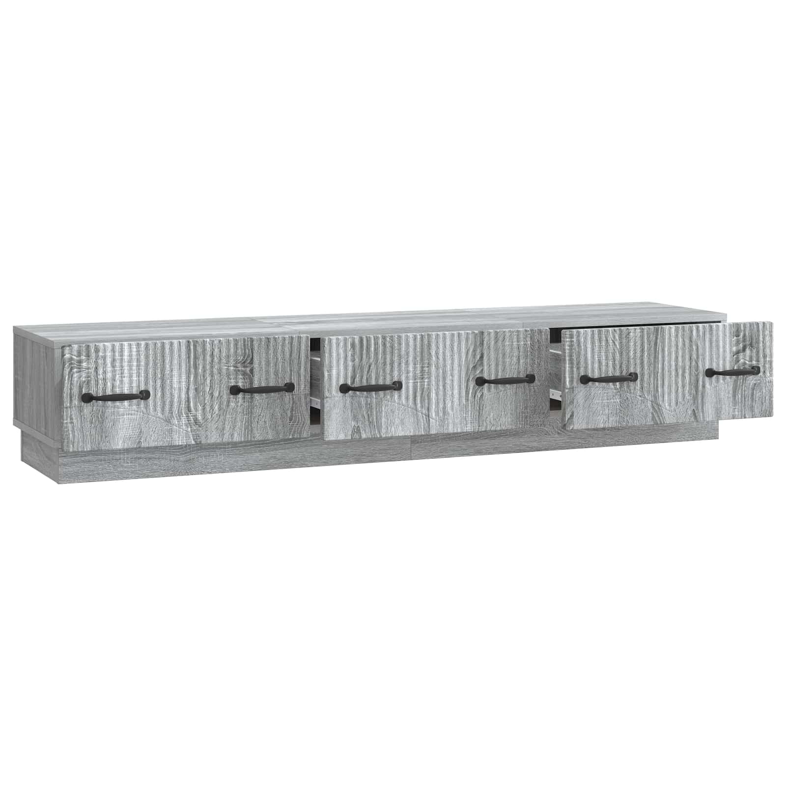 TV-kaappi Harmaa sonoma 147 x 34,5 x 27 cm Tekninen puu - Image 3