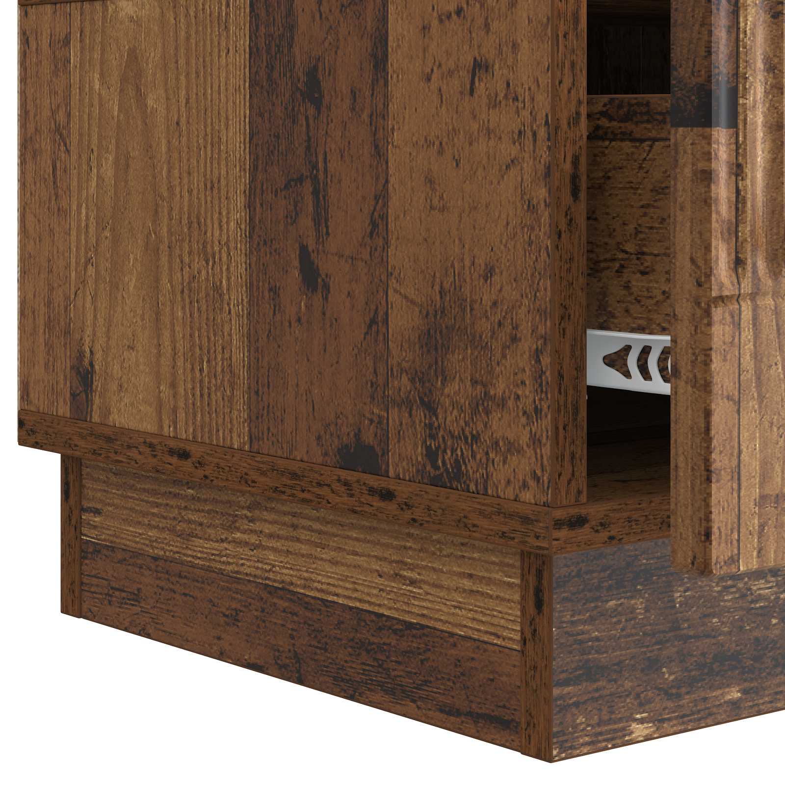 TV-kaappi Vanha puu 147 x 34,5 x 27 cm Tekninen puu - Image 7