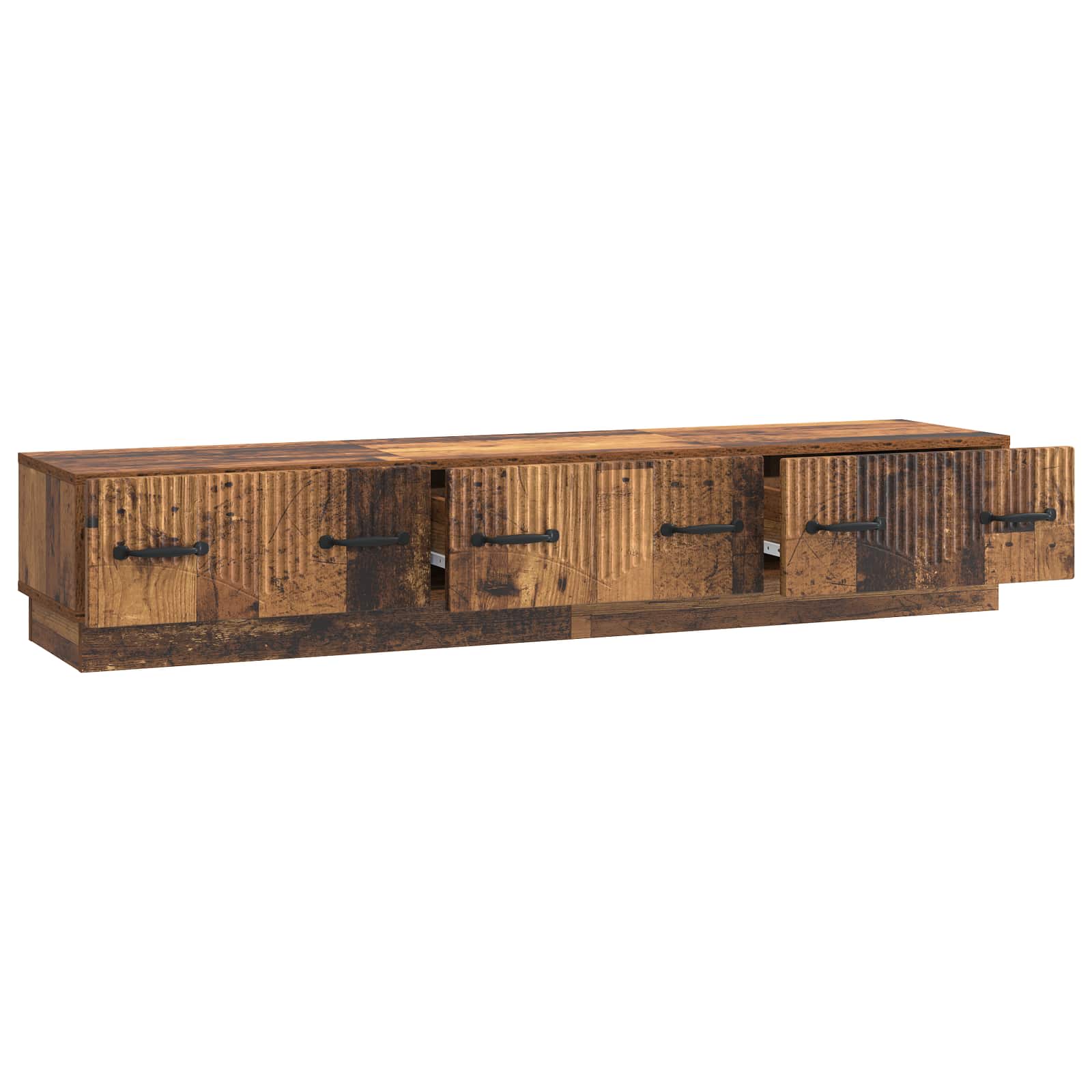 TV-kaappi Vanha puu 147 x 34,5 x 27 cm Tekninen puu - Image 3