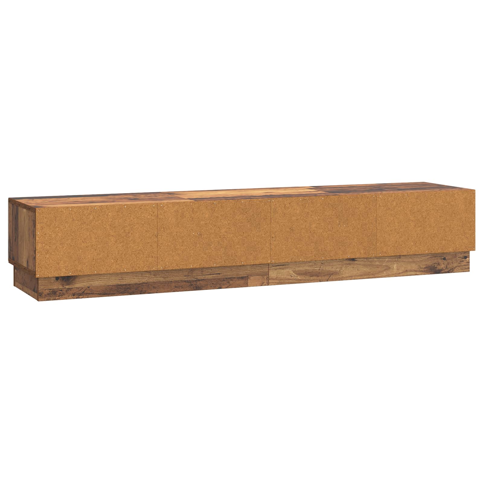 TV-kaappi Vanha puu 147 x 34,5 x 27 cm Tekninen puu - Image 6