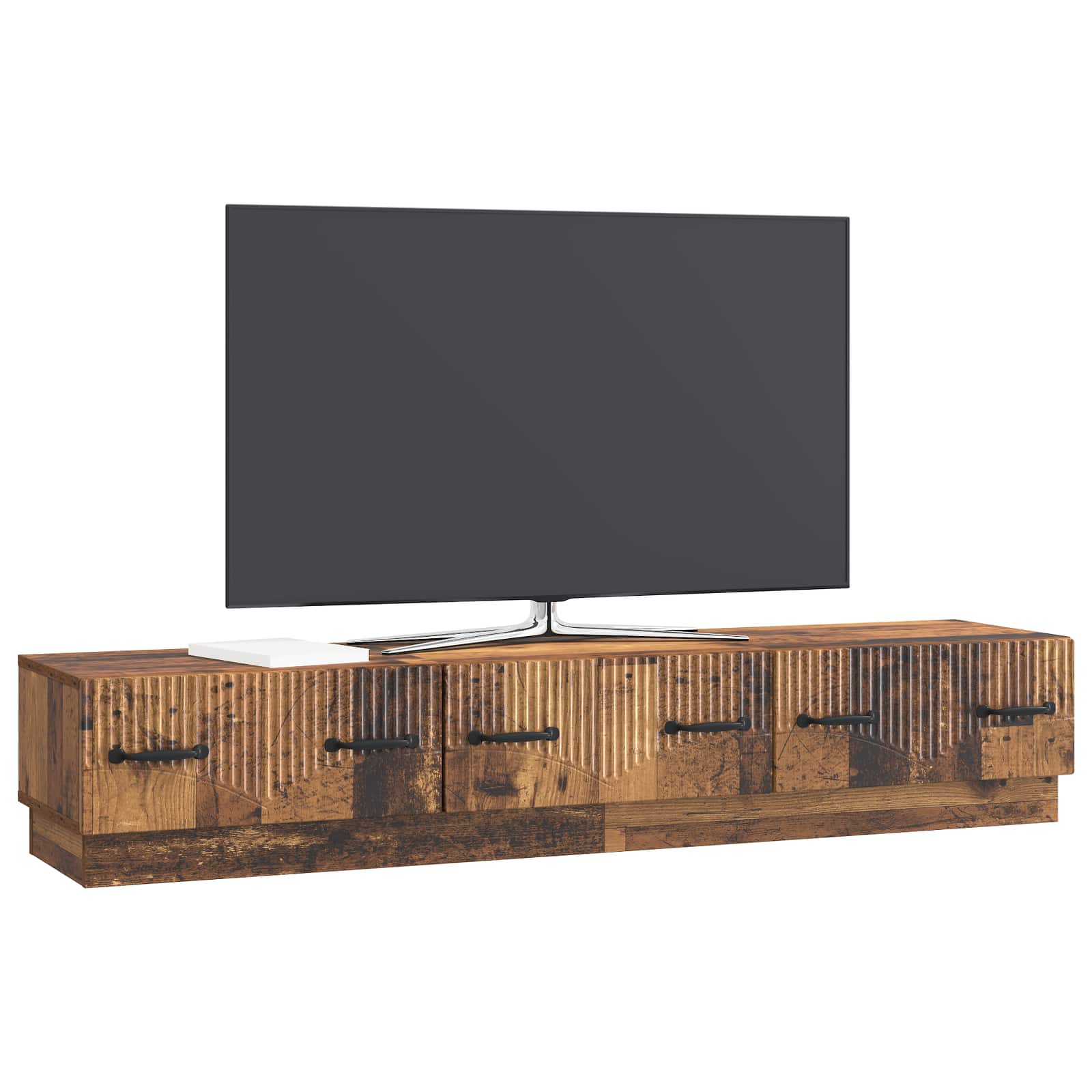 TV-kaappi Vanha puu 147 x 34,5 x 27 cm Tekninen puu - Image 2