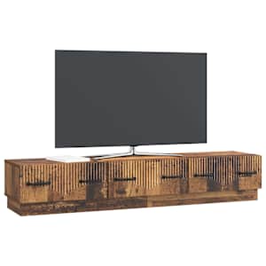 Televizní skříň Staré dřevo 147 x 34,5 x 27 cm Kompozitní dřevo - obrázek 3