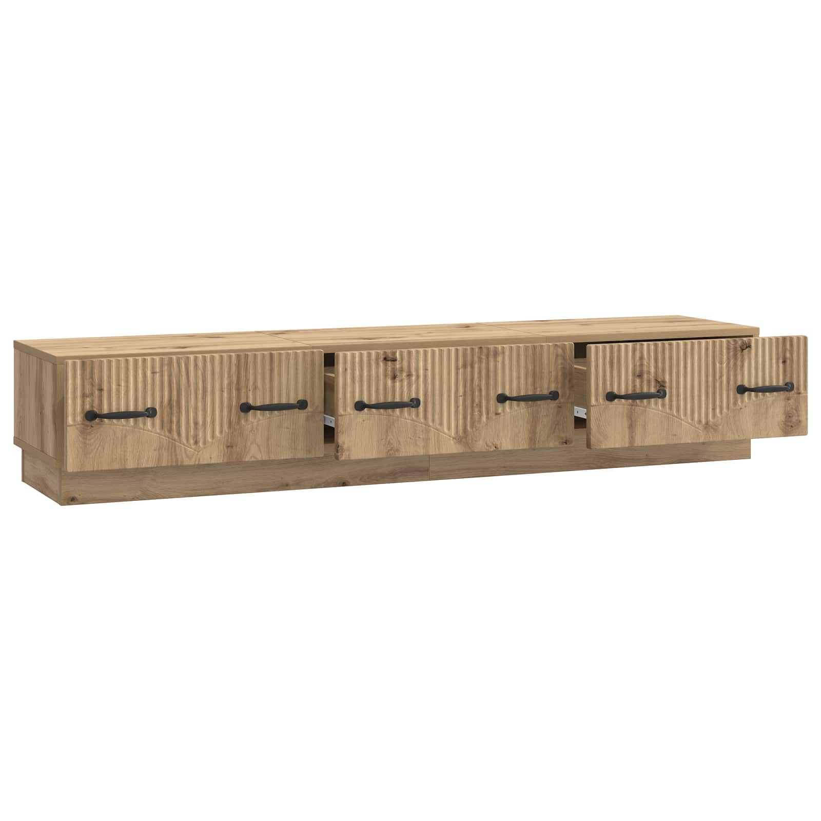 TV-kaappi Artisaanitammi 147 x 34,5 x 27 cm Tekninen puu - Image 3