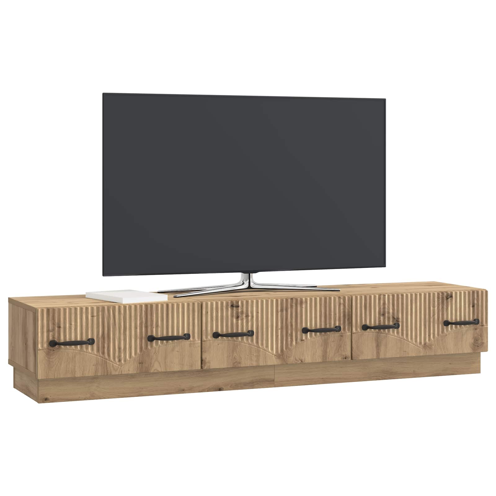 TV-kaappi Artisaanitammi 147 x 34,5 x 27 cm Tekninen puu - Image 2