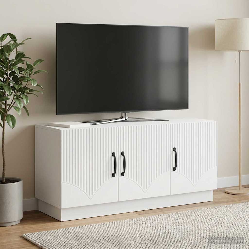 vidaXL TV-kaappi valkoinen 99 x 34,5 x 47 cm Tekninen puu