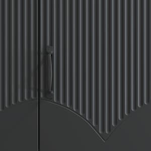 Televizní skříň Černá 99 x 34,5 x 47 cm Kompozitní dřevo - obrázek 10