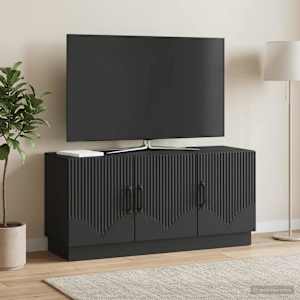 TV omarica Črna 99 x 34,5 x 47 cm Inženirski les