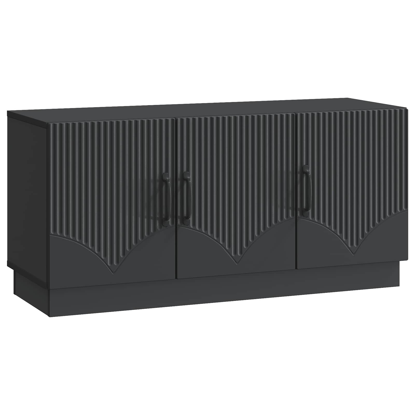vidaXL Cabinet TV Negru 99 x 34,5 x 47 cm Lemn prelucrat